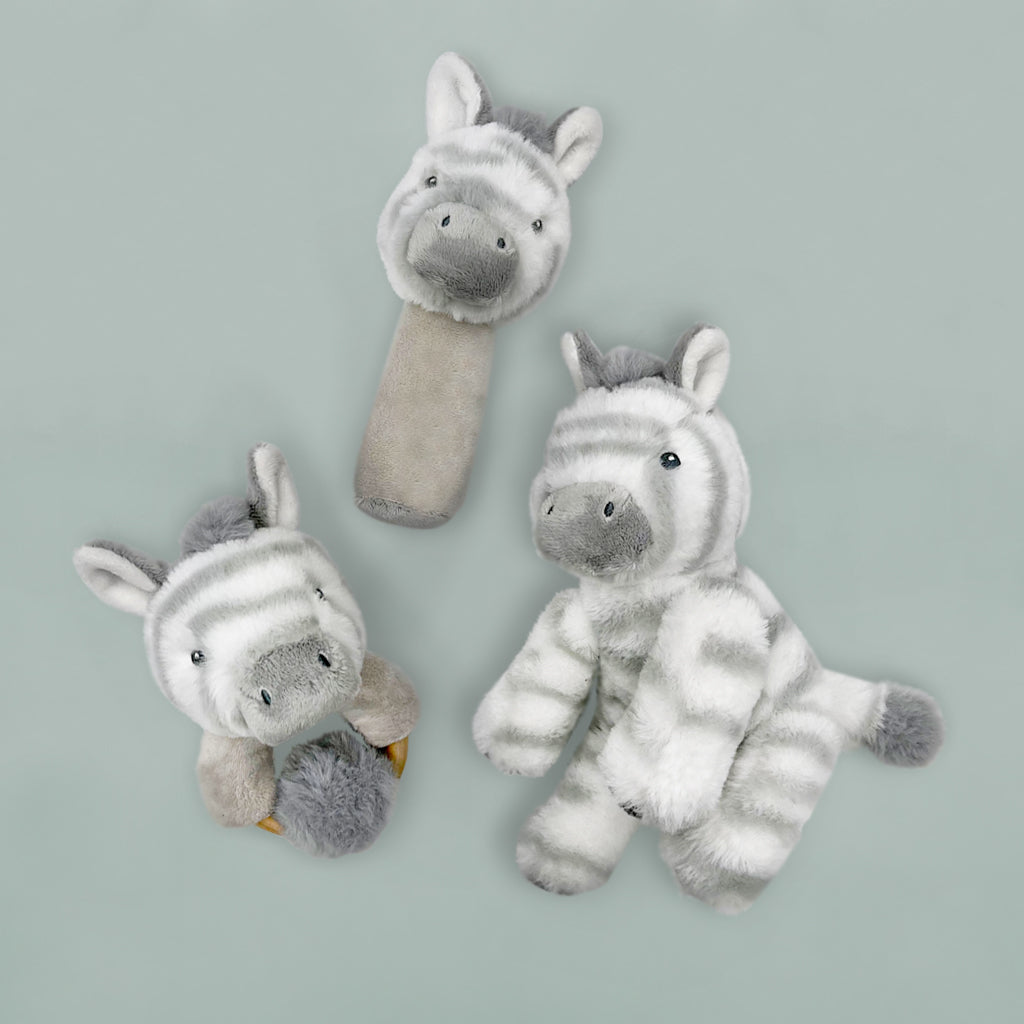 Personalised Three Little Zebras Luxury New Baby Hamper – Pink