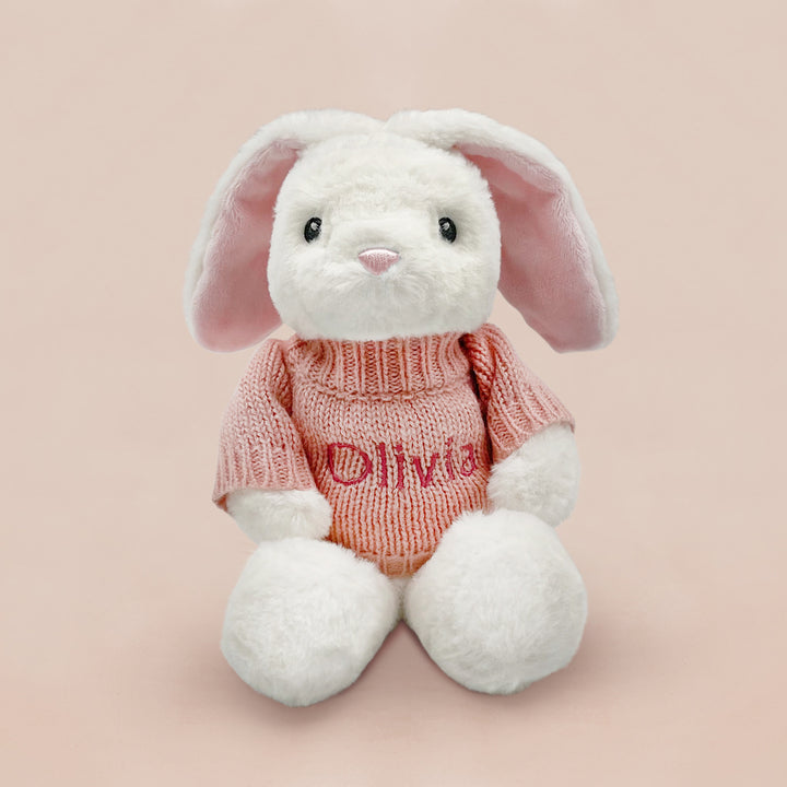Personalised Pink Bunny and Little Love Money Box