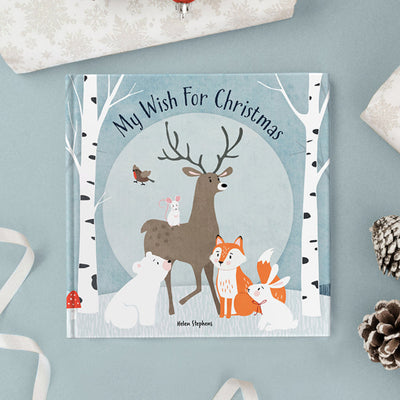 Little Grey Bunny's Personalised Christmas Stocking and Book Set