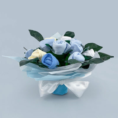 Welcome Baby Clothes Posy - Blue