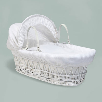 Personalised Zachary Zebra Moses Basket Baby Hamper, White