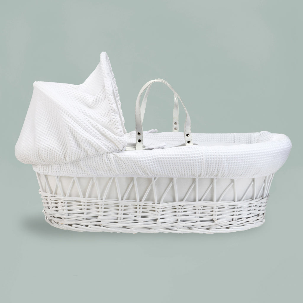 Personalised Zachary Zebra Moses Basket Baby Hamper, Pink