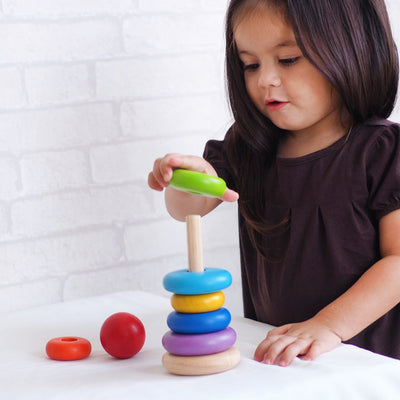 Wooden Stacking Ring Toy