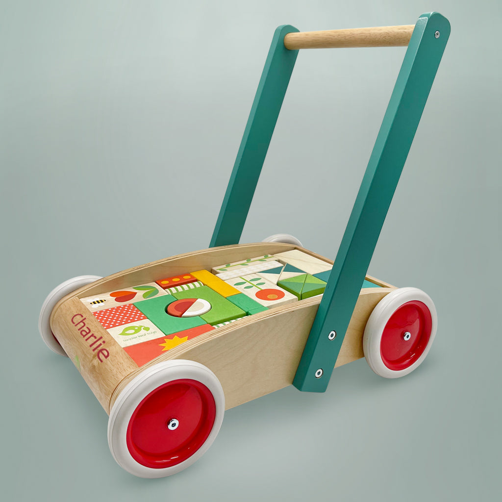 Personalised Classic Baby Block Walker