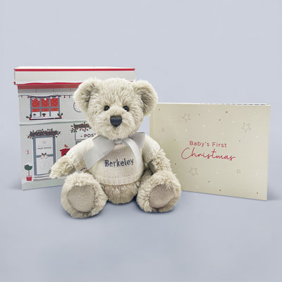 Baby's First Christmas Keepsake Journal with Personalised Berkeley Bear