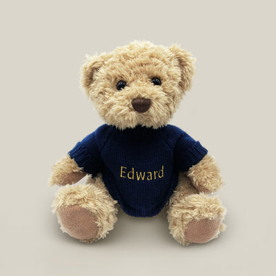 Personalised Send a Christmas Cuddle Bear - Navy