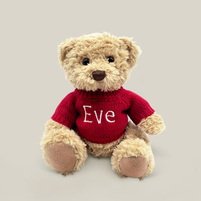 Personalised Send a Christmas Cuddle Bear - Red