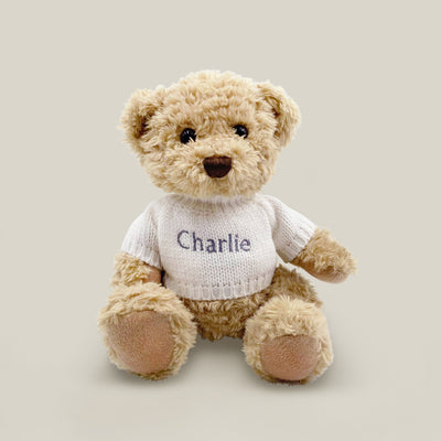 Personalised Bertie Year Bear White