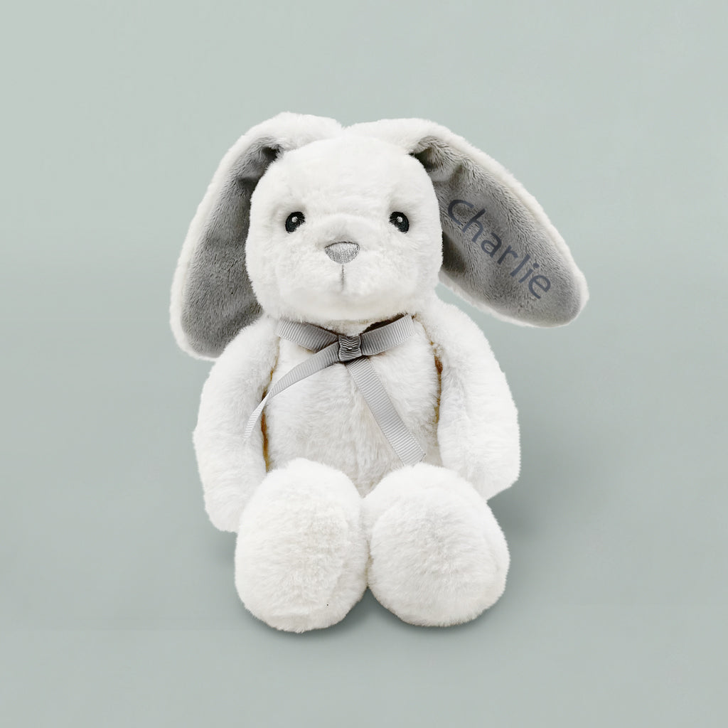 Babyblooms' Personalised Grey Bunny Soft Toy
