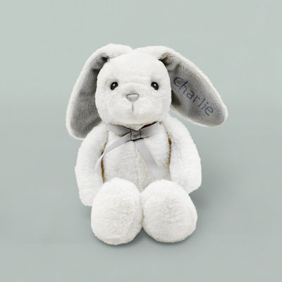 Babyblooms' Personalised Grey Bunny Soft Toy
