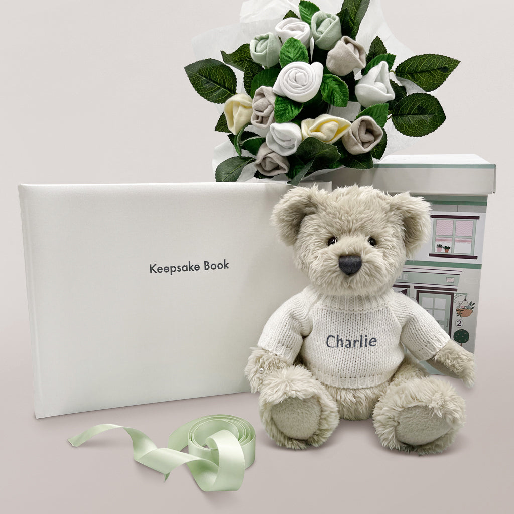Personalised Baby Blessings Keepsake Set with Berkeley Bear