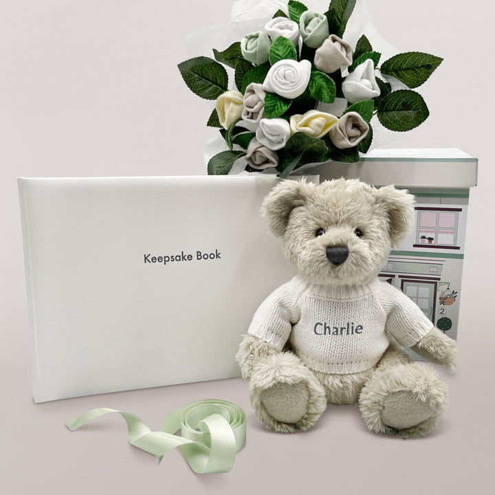 Personalised Baby Blessings Keepsake Set with Berkeley Bear