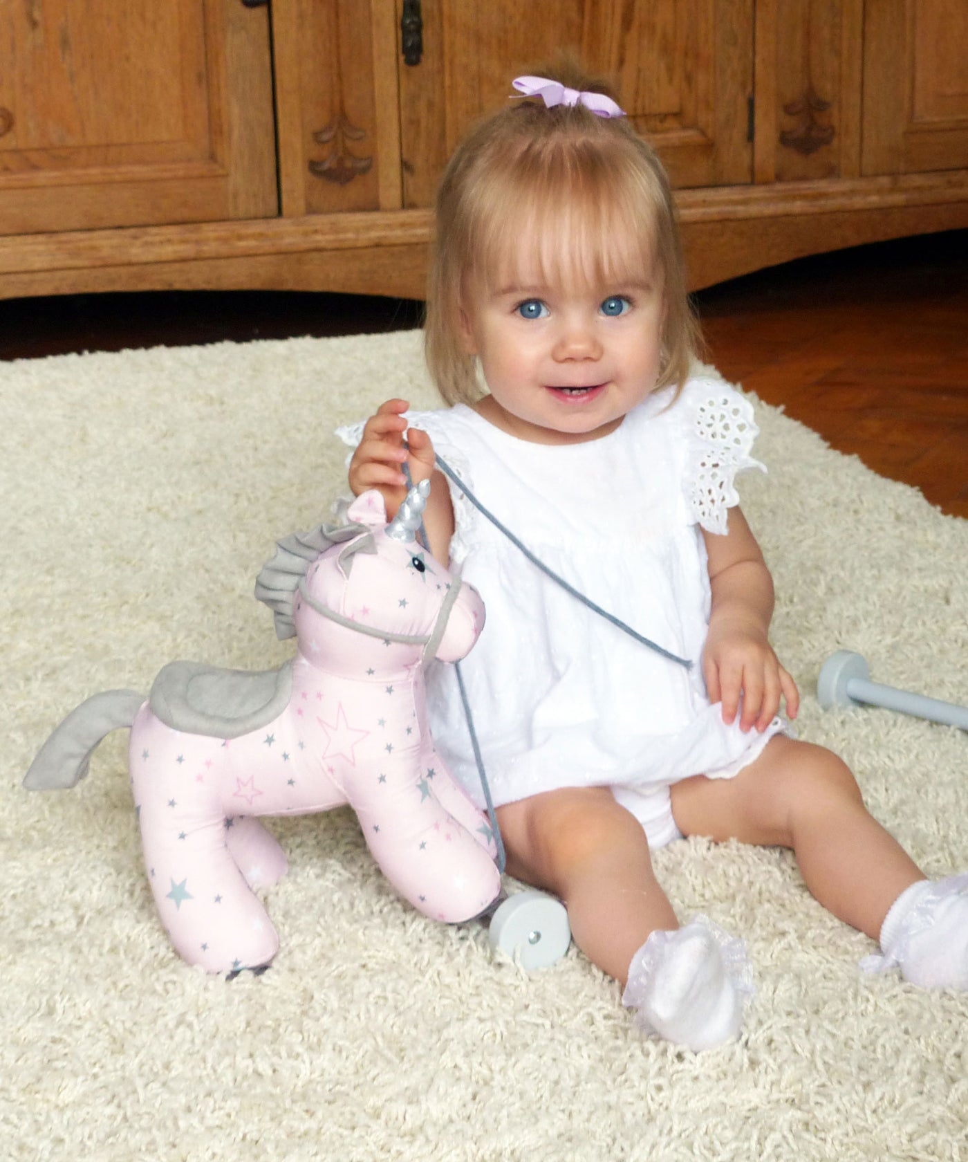 Childrens Gift Little Bird Told Me Celeste Unicorn Pull Along Toy