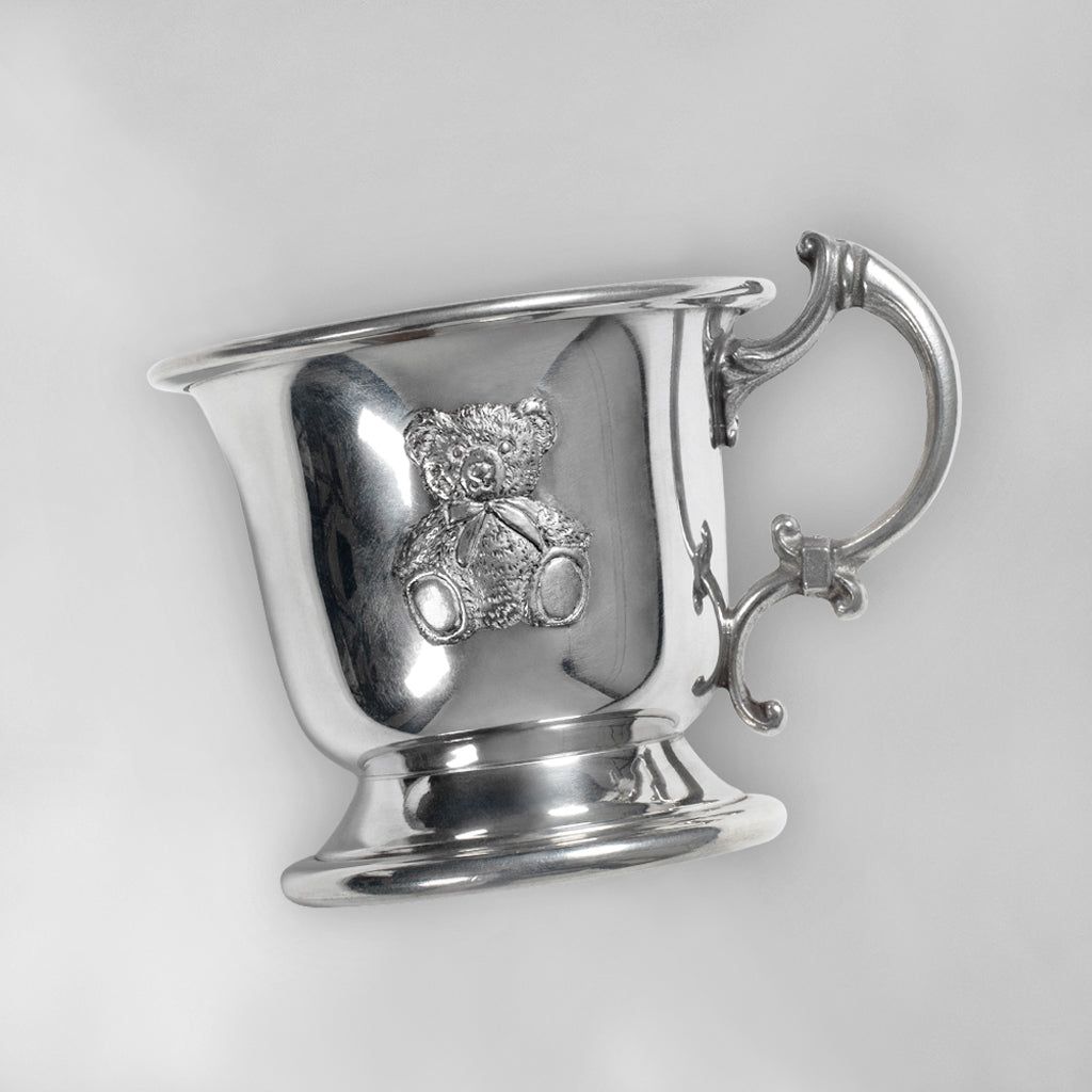 Bertie Bear’s Traditional Pewter Christening Cup