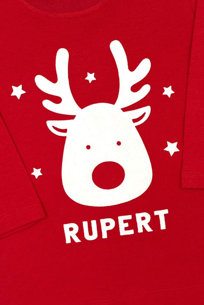 Personalised Christmas Reindeer T-Shirt