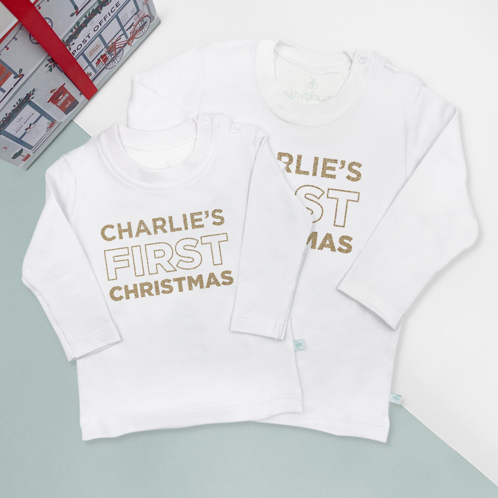 My First Christmas T-Shirt – Personalised